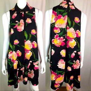 Adrianna Papell Floral Sleeveless Dress Size 10